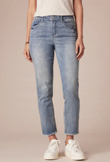 Democracy Democracy BP2697KE1 Petite Mid-Blue Slim Straight Jean w/Embroidered Cascading