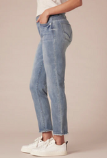 Democracy Democracy BP2697KE1 Petite Mid-Blue Slim Straight Jean w/Embroidered Cascading