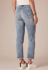 Democracy Democracy BP2697KE1 Petite Mid-Blue Slim Straight Jean w/Embroidered Cascading