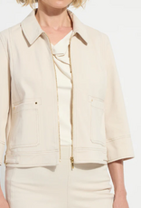 Lysse Lysse  Crisp Chino Nylah Detail Crop Jacket