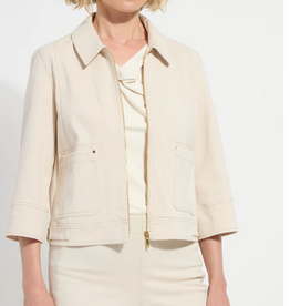 Lysse Lysse  Crisp Chino Nylah Detail Crop Jacket