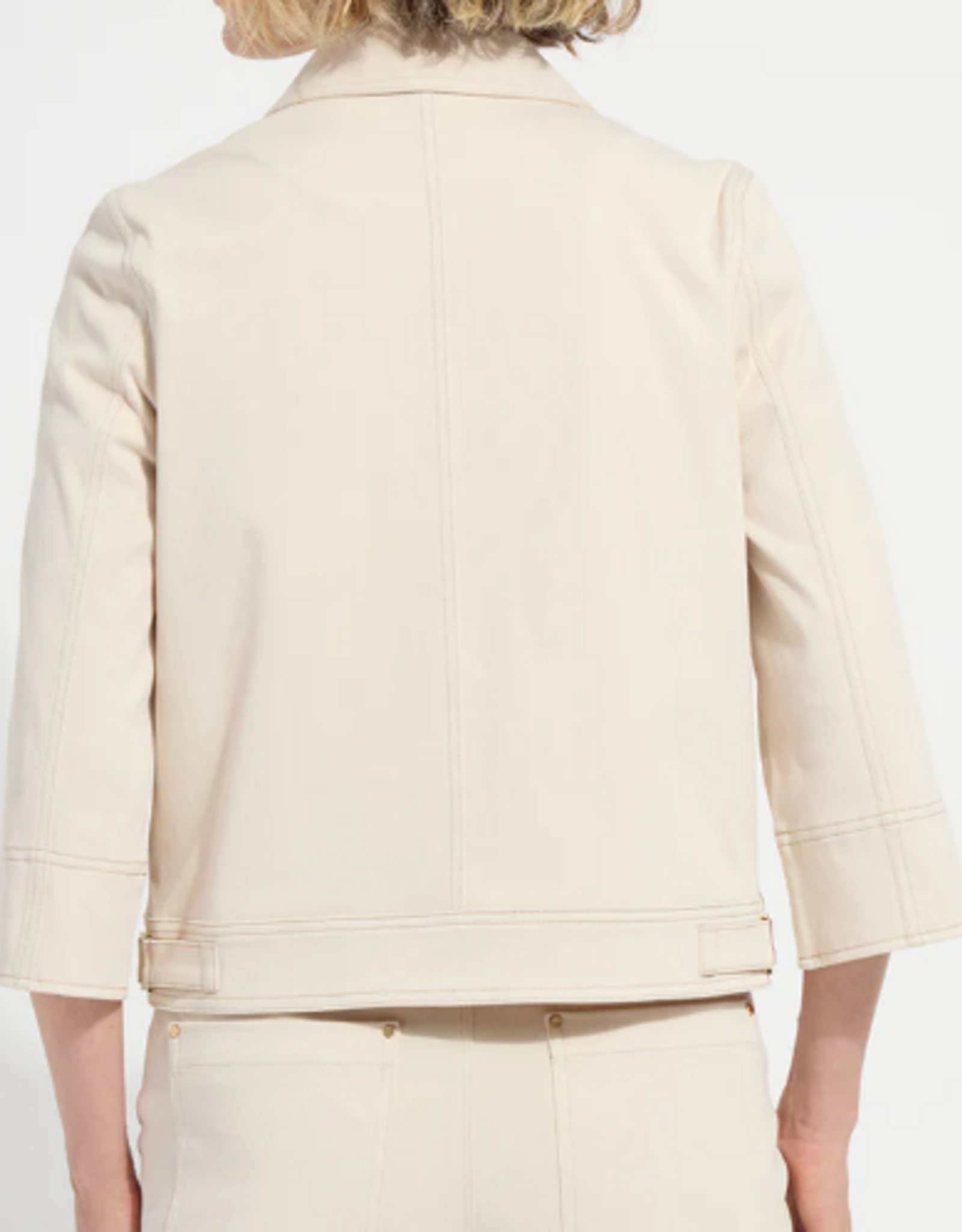 Lysse Lysse  Crisp Chino Nylah Detail Crop Jacket