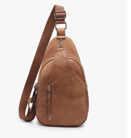 Jen and Co Jen & Co. Carmel Nikki Vegan Sling Pack Bag