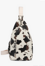 Jen and Co Jen & Co. Cow Print Nikki Vegan Sling Pack Bag