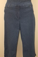 Ruby Rd Ruby Road Indigo  Denim Pull On Capri
