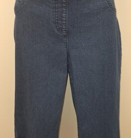 Ruby Rd Ruby Road Indigo  Denim Pull On Capri