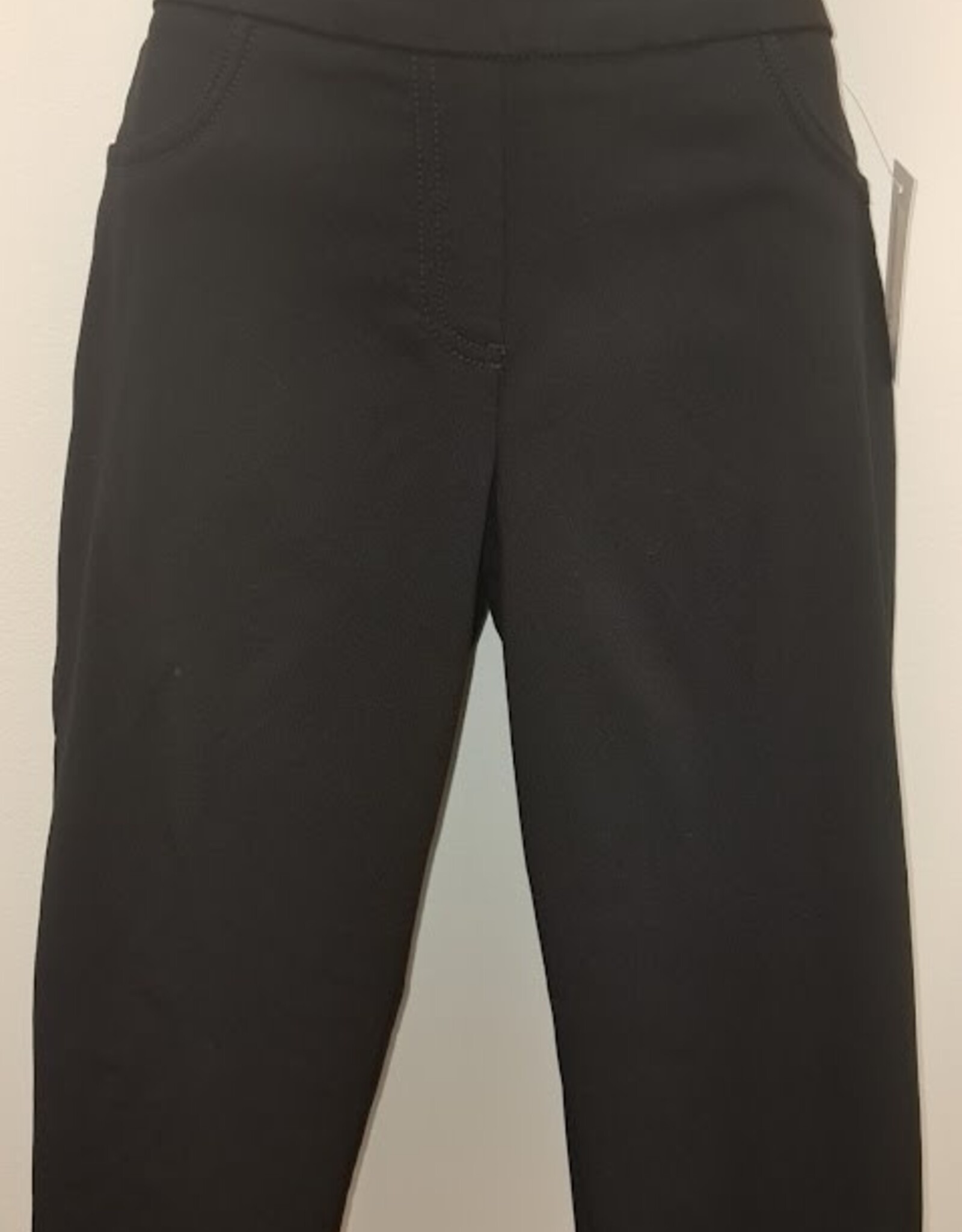 Ruby Rd Ruby Road Black Pull On Solar Tech Ladder Hem Capri