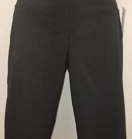 Ruby Rd Ruby Road Black Pull On Solar Tech Ladder Hem Capri