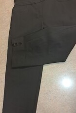 Ruby Rd Ruby Road Black Pull On Solar Tech Ladder Hem Capri