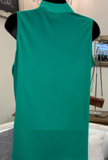 Beachtime Beach Time Emerald Green 1/4 Zip  UPF 50+ Sleeveless Top