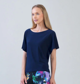 Clara Sun Woo Clara Sun Woo Caftan Flutter Sleeve  Round Neck Top