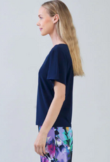 Clara Sun Woo Clara Sun Woo Caftan Flutter Sleeve  Round Neck Top