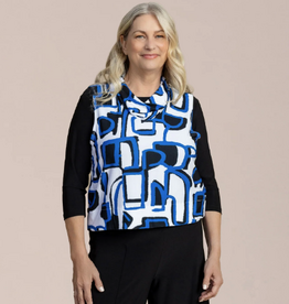 Sympli SYMPLI Electric Maze Top It Up Smock 3/4 Sleeve Top
