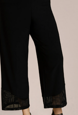 Sympli SYMPLI Black Honeycomb Mesh Mix Shadow Pant