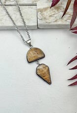 Anju / G A Designs Inc Anju P4602 Handcrafted Semiprecious Jasper Stone Necklace