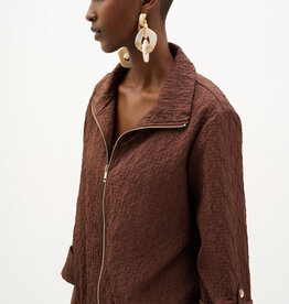 Joseph Ribkoff Joseph Ribkoff 262138 Mahogany Casual Hip-Length Jacket