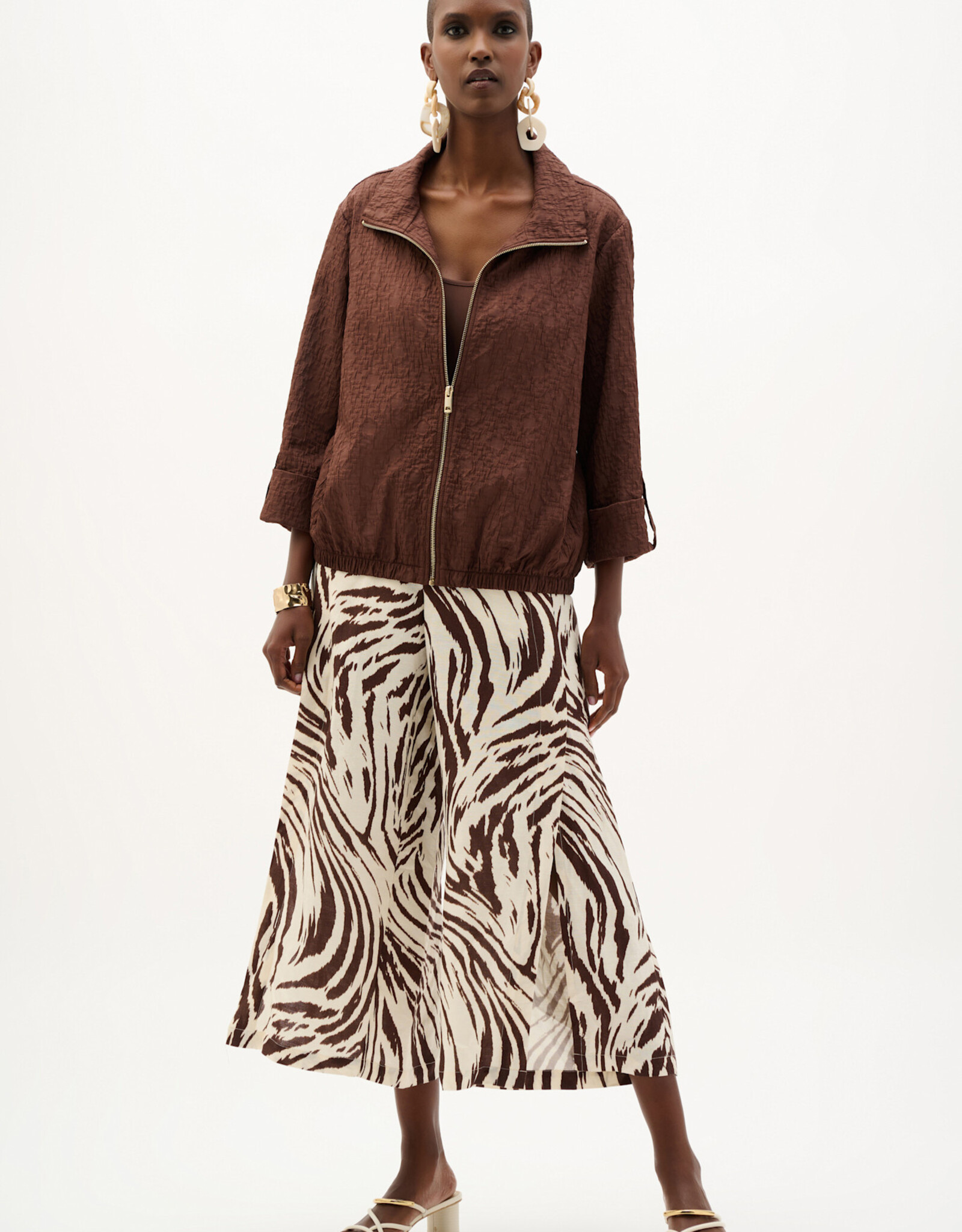 Joseph Ribkoff Joseph Ribkoff 262138 Mahogany Casual Hip-Length Jacket