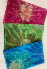 Mademoiselle Inc Mademoiselle M60-590  Floral w/Gold Outline Scarf