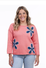 Shannon Passero Shannon Passero Watermelon Floral Print  Long Sleeve  Top