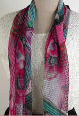 Mademoiselle Inc Mademoiselle M60-794 Abstract Floral Scarf