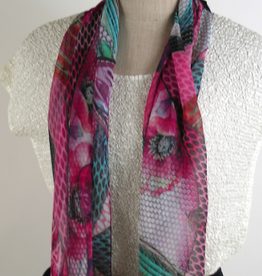 Mademoiselle Inc Mademoiselle Abstract Floral Scarf