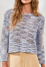 Tribal Tribal Saltwater Open-Stitch Knit Sweater