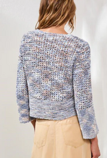 Tribal Tribal Saltwater Open-Stitch Knit Sweater