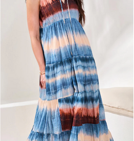 Tribal Tribal Ombre  Printed Sleeveless  Maxi Dress