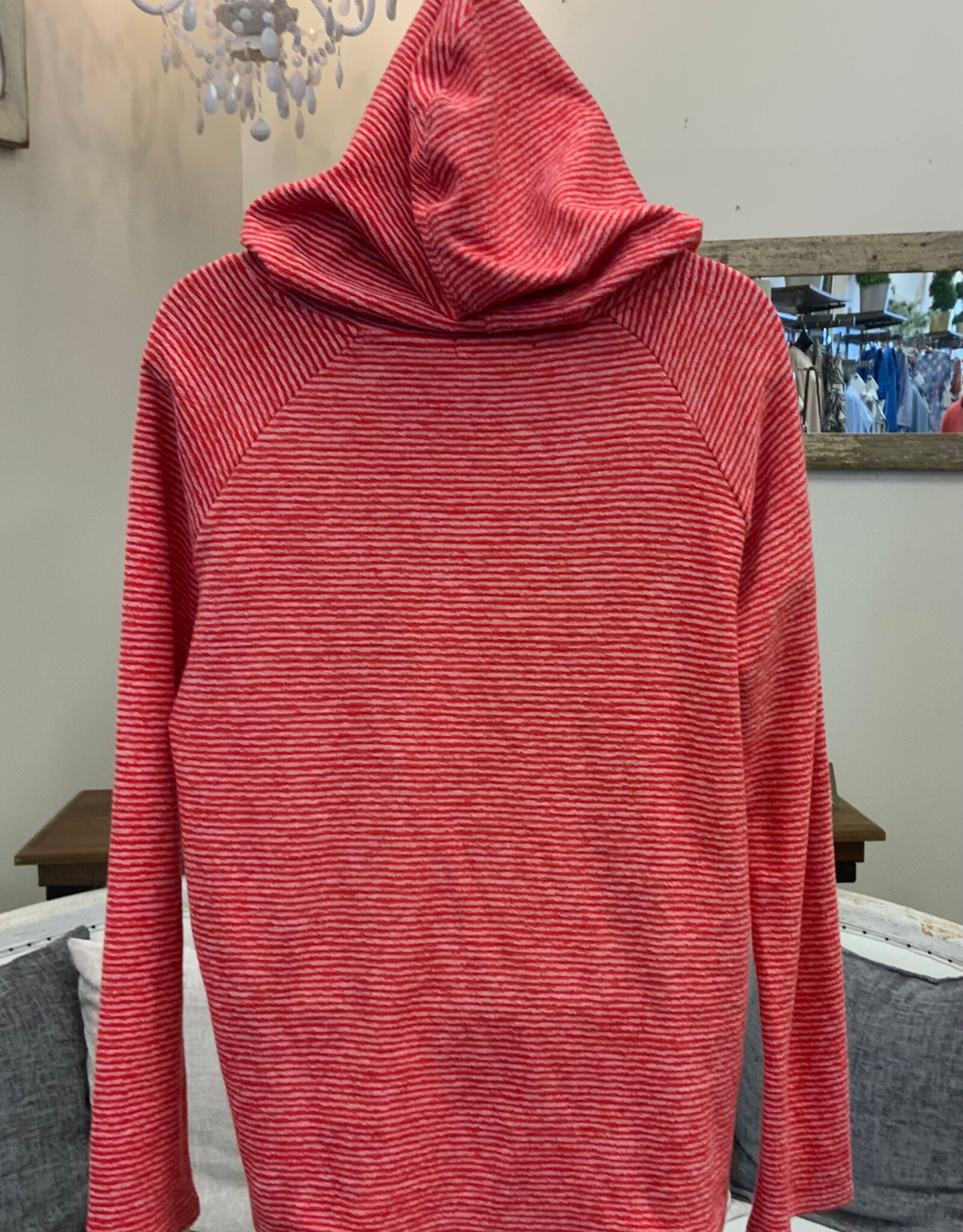 Habitat HabitatTomato Sunrise  Hooded Long Sleeve Top