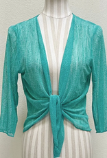 Creations Creation A513 Seafoam 3/4 Sleeve Mesh Bolero