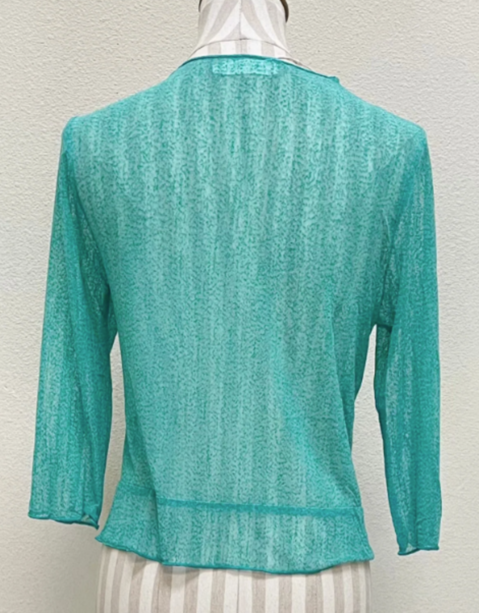 Creations Creation A513 Seafoam 3/4 Sleeve Mesh Bolero