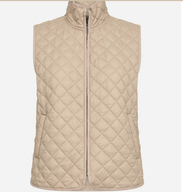 Soya Concept SOYACOCONCEPT  Camel Light Weight Quilted Zip Up Vest