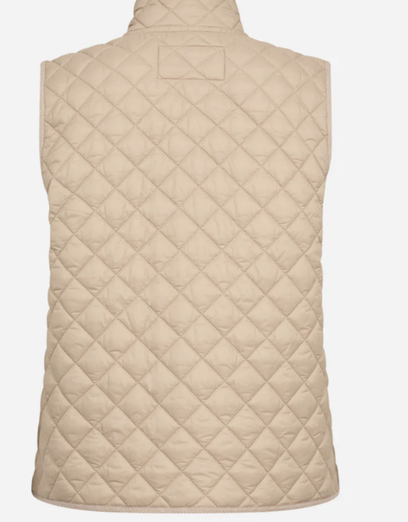 Soya Concept SOYACOCONCEPT  Camel Light Weight Quilted Zip Up Vest