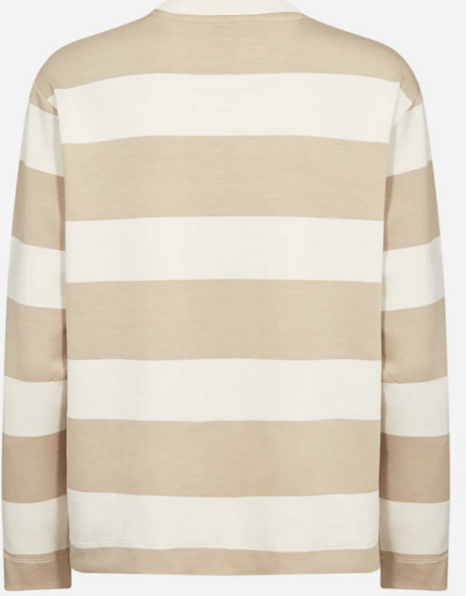 Soya Concept SOYACOCONCEPT  Sand  Stripe Round Neck Long Sleeve Top
