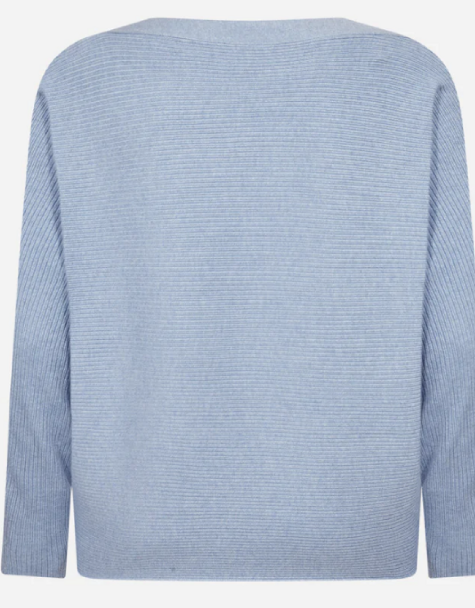 Soya Concept SOYACOCONCEPT  Light Blue Round Neck Long Sleeve Top