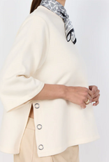 Soya Concept SOYACOCONCEPT Cream High Round Neck 3/4 Sleeve Top