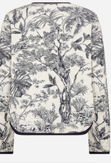 Soya Concept SOYACOCONCEPT  Navy Botanical Print Snap Front L/S Jacket