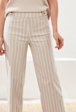 Tribal Tribal Beach Bengaline Stripe Pull On  Capri Pant