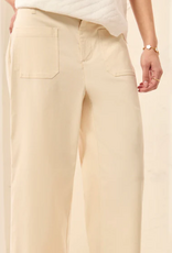 Tribal Tribal 3091O  Canvas Signature Stretch Twill Button Front Ankle Pant