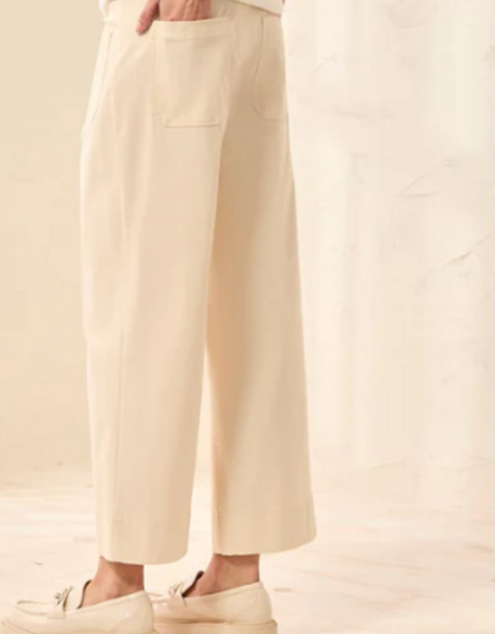 Tribal Tribal 3091O  Canvas Signature Stretch Twill Button Front Ankle Pant