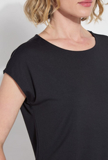 Lysse Lysse 3518 Black Cool-Fresh Moisture Wicking Round Neck S/S Top