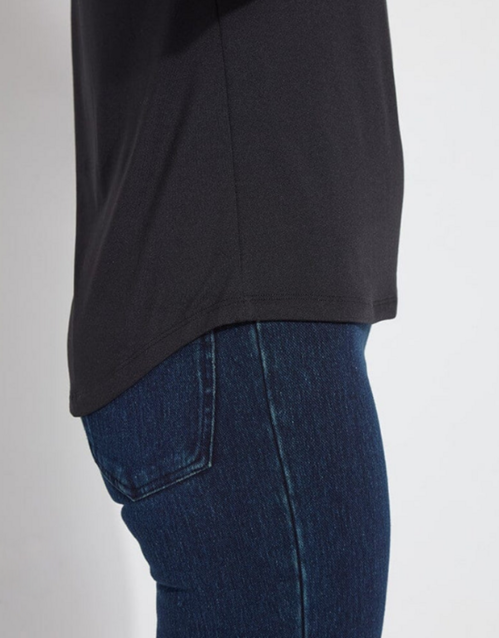 Lysse Lysse 3518 Black Cool-Fresh Moisture Wicking Round Neck S/S Top