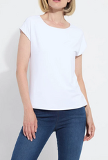 Lysse Lysse 3518 White Cool-Fresh Moisture Wicking Round Neck S/S Top