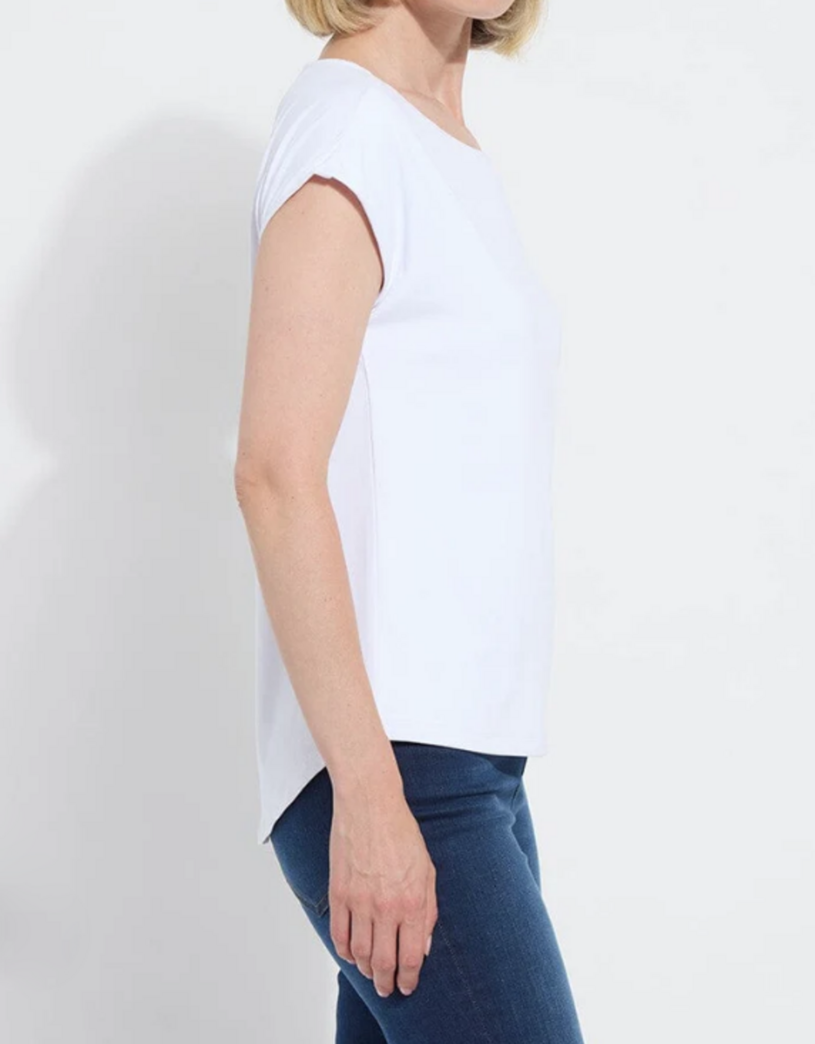 Lysse Lysse 3518 White Cool-Fresh Moisture Wicking Round Neck S/S Top