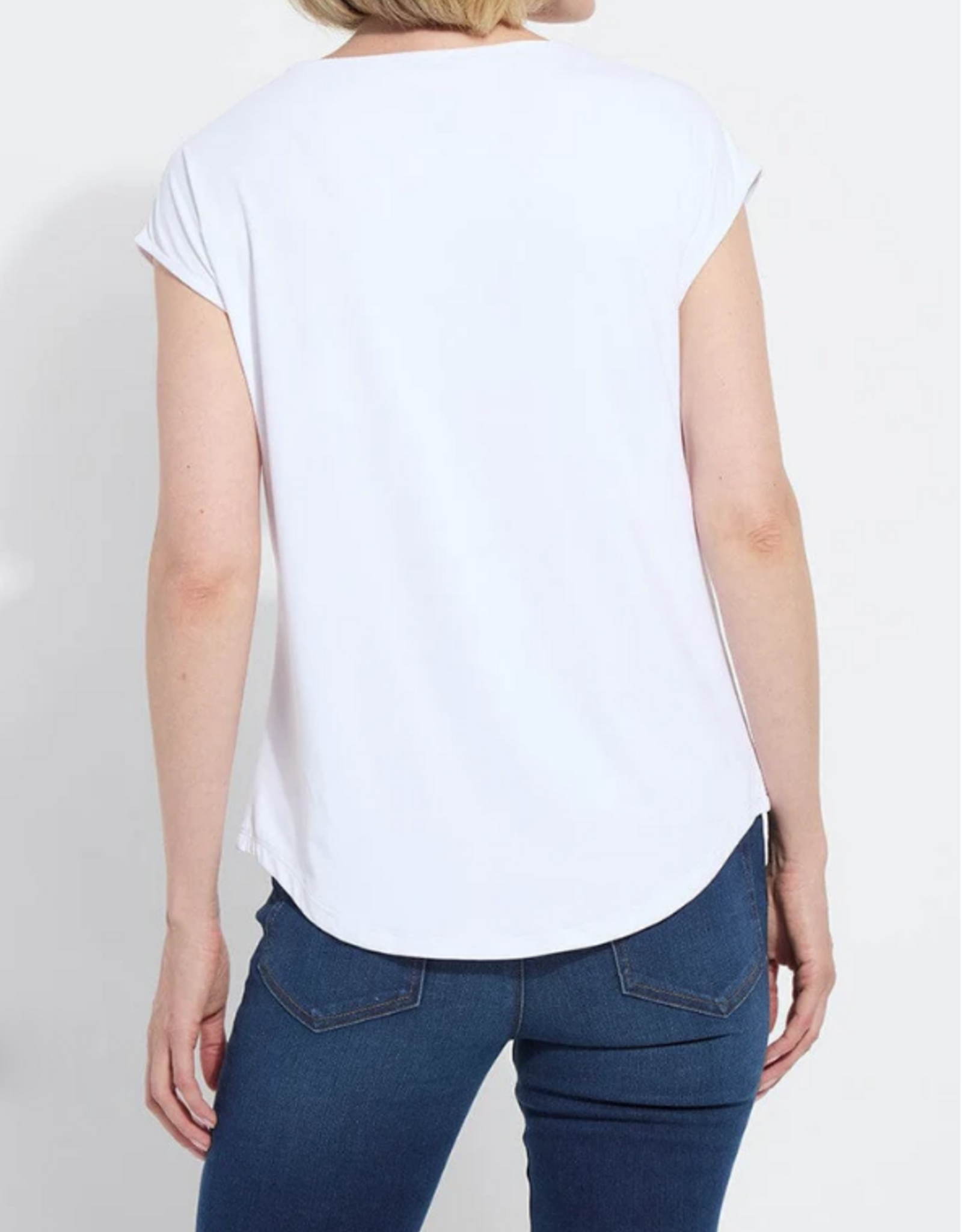 Lysse Lysse 3518 White Cool-Fresh Moisture Wicking Round Neck S/S Top