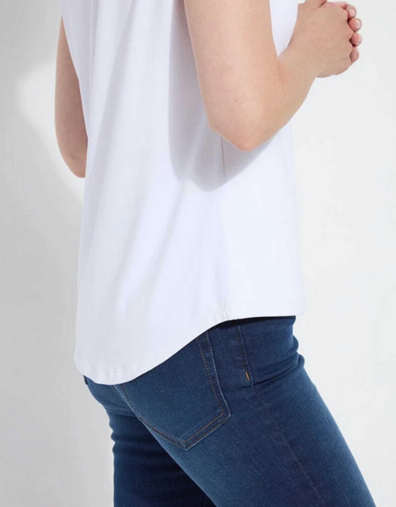 Lysse Lysse 3518 White Cool-Fresh Moisture Wicking Round Neck S/S Top