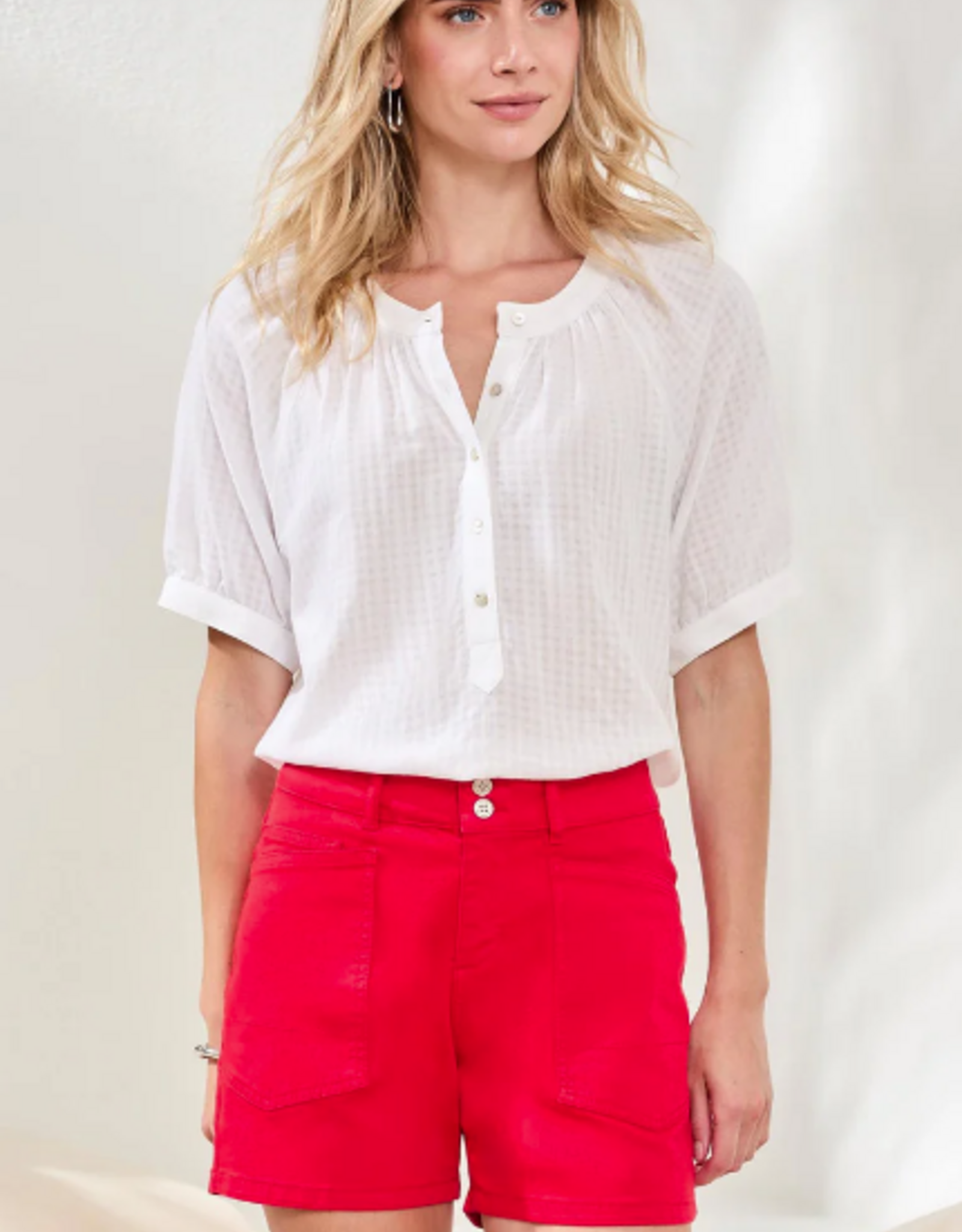 Tribal Tribal Sangria Comfort Stretch Fly Front  5" Inseam Short