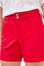 Tribal Tribal Sangria Comfort Stretch Fly Front  5" Inseam Short