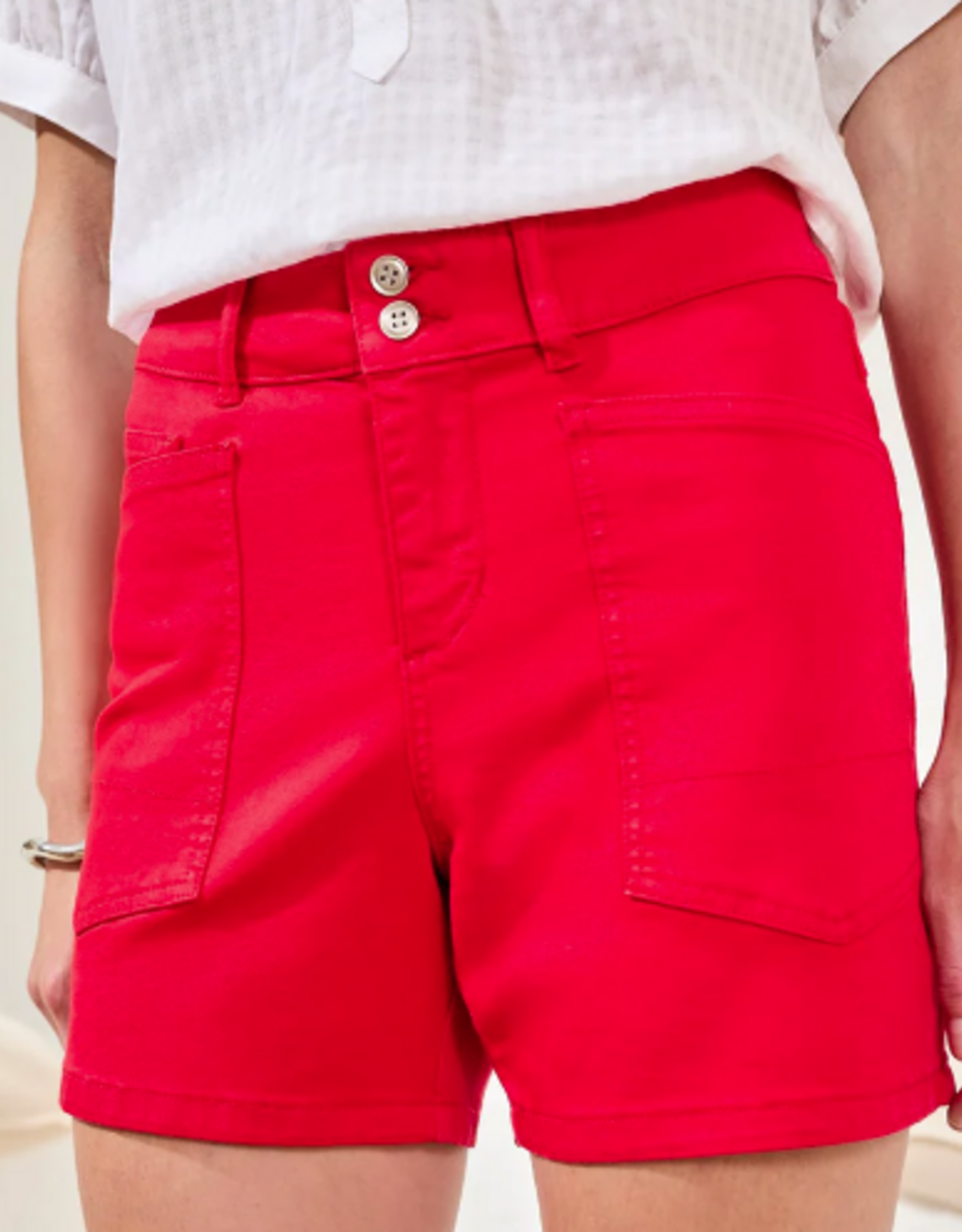 Tribal Tribal Sangria Comfort Stretch Fly Front  5" Inseam Short