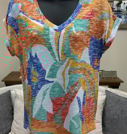 Tribal Tribal Calypso Cap Sleeve Wear 2 Ways Top